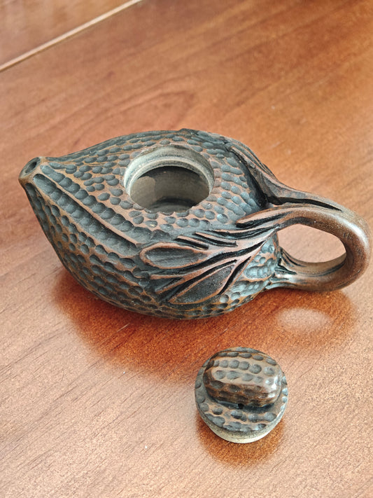 The "Good Things Happen" Stone Teapot: A Handmade Treasure